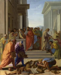 Der heilige Paulus predigt in Ephesus