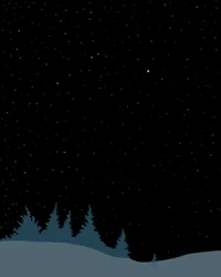 Kaninchen im Schnee bei Nacht, Brooklyn