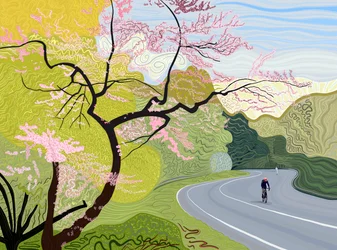 Frühlingsradfahrer im Prospect Park