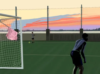 Jugendfußball im Brooklyn Bridge Park