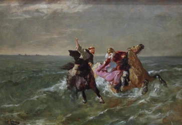 Die Flucht von St. Guénolé und König Gradlon