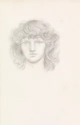 Kopf eines Mädchens