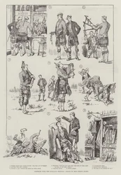 Amateure mit den Highland-Dudelsäcken