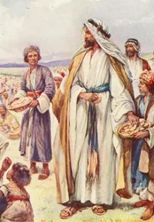 Jesus speist die große Menge