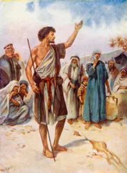Johannes der Täufer predigt