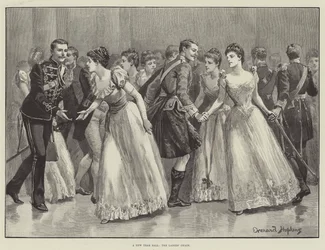 Ein Neujahrsball, die Damenkette