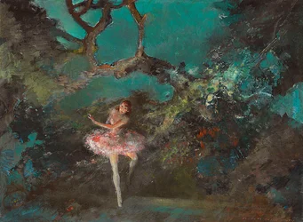 Ballettmädchen auf der Bühne