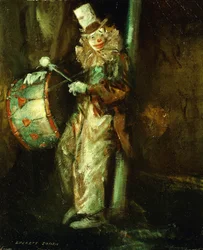 Clown mit Trommel