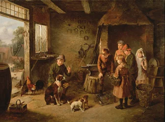 Ein Tag in der Schmiede, 1887