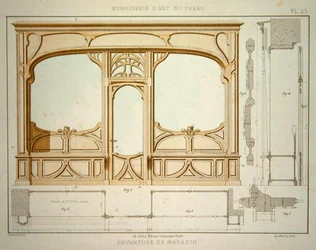 Entwurf für eine Ladenfront, Illustration aus 
