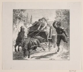 Illustration zu Bjørnstjerne Bjørnson "Eine Skizze aus Italien"