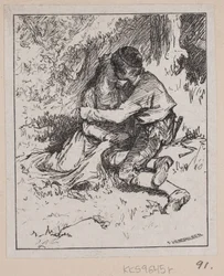 Illustration zu "Gjæte Kongens Harer"