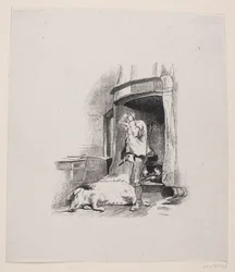 Illustration zu "Der Mann, der zu Hause bleiben sollte"