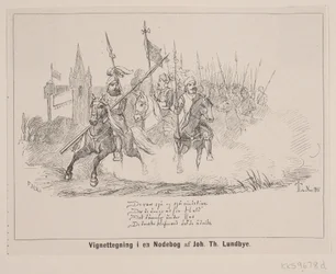 Vignettezeichnung in einem Notenbuch