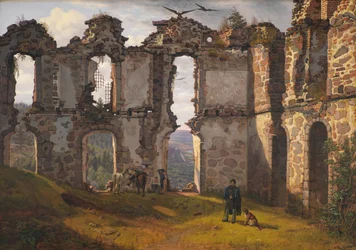 Die Ruinen von Brahehus bei Jönköping, Schweden