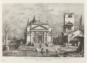 Ansicht der Fassade der Kirche des Heiligen Erlösers