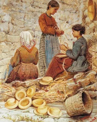 Toskanische Strohflechterinnen (Trecciaiole)