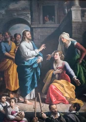 Christus zu Gast im Haus von Martha und Maria