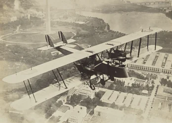 Flugzeug über Washington D.C.