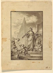 Entwurf für eine Illustration: "Architektur", 1760–89
