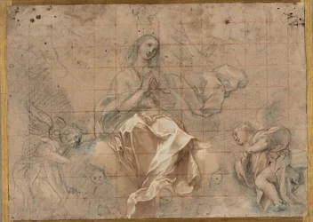 Studie für die "Madonna des Rosenkranzes"