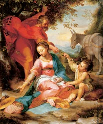 Die Rast auf der Flucht nach Ägypten