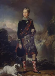 Der Junge Enrique O’Shea Montgomery, gekleidet als Schotte, 1848