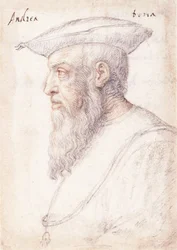 Porträt von Andrea Doria im Profil nach links, mit dem Orden vom Goldenen Vlies