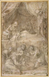 Die Geburt der Jungfrau, nach Taddeo Zuccaro