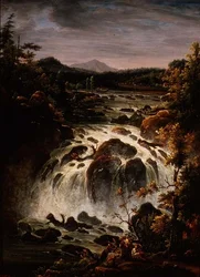Der Imatra-Wasserfall in Finnland