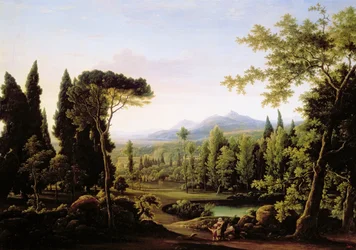 Ansicht der Villa Hadriana bei Rom