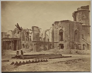 Die Residenz von vorne, zeigt den Raum, in dem Sir Henry Lawrence getötet wurde