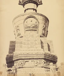 Architektonische Ansicht des Lama-Tempels in der Nähe von Peking, Oktober 1860