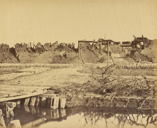 Außenansicht des Nordforts mit englischem Eingang, 21. August 1860