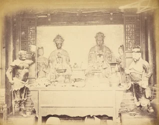 Hauptquartierhaus, 1. Division, Pehtang, China, 1. August 1860