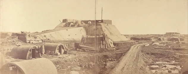 Innenansicht des Winkels des Taku Nordforts