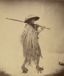 Japaner im Mackintosh, ca. 1865