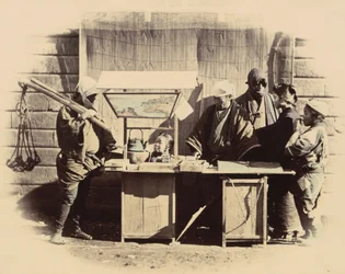 Straßenverkaufsstände, ca. 1865