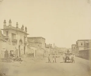 [Die Straße, auf der General Henry Havelock in die Residenz, Lucknow, eintrat]