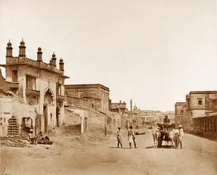 Die Straße, auf der General Sir Henry Havelock die Residenz in Lucknow betrat