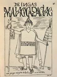 Darstellung von Manco Capac, dem legendären Gründer des Inkareichs und einer Figur der Inka-Mythologie