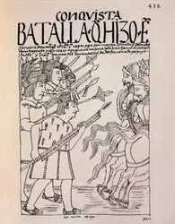Die Eroberung von Cuzco durch die spanischen Konquistadoren im Jahr 1533