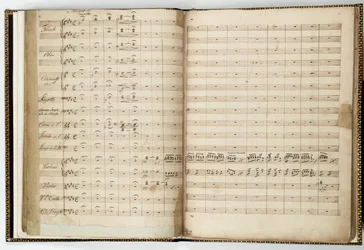 Manuskriptpartitur von "Ein Sommernachtstraum" von Felix Mendelssohn