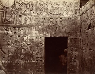 Reliefs im Amun-Tempel in Karnak