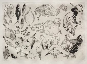 Tafelservice (Rousseau-Service): Enten, Fische usw. (Nr. 12)