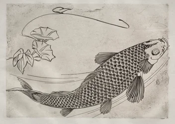 Tafelservice (Rousseau-Service): Großer Fisch im japanischen Stil (Nr. 19)