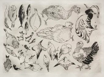 Tafelservice Rousseau: Enten, Fische, etc. Nr. 12, 1866