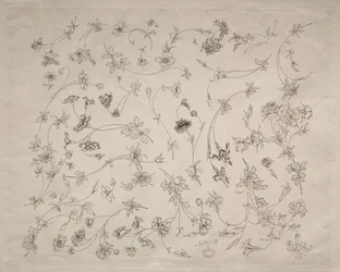 Blumendesigns für Teller und Ränder Nr. 14, 1872