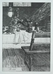 Der Tisch, nach H. Leys, 1868