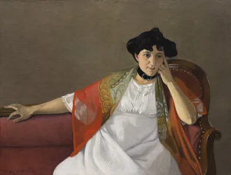 Porträt der Frau des Künstlers, Gabrielle Vallotton